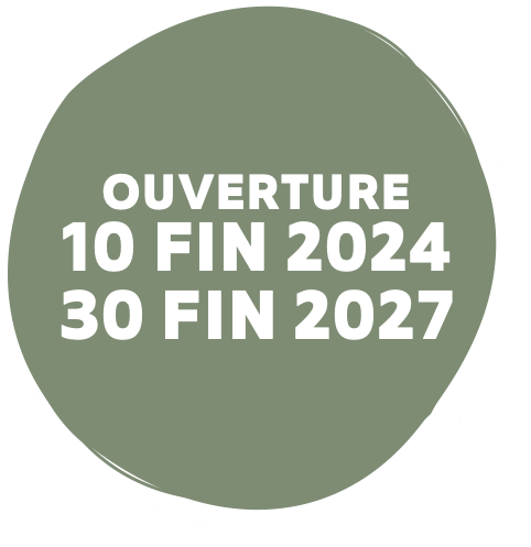 ouverture ouverture 20 fin 2024 / 50 fin 2027